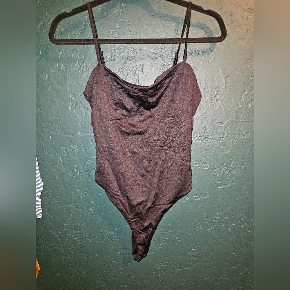 Forever 21 Black Strappy Bodysuit